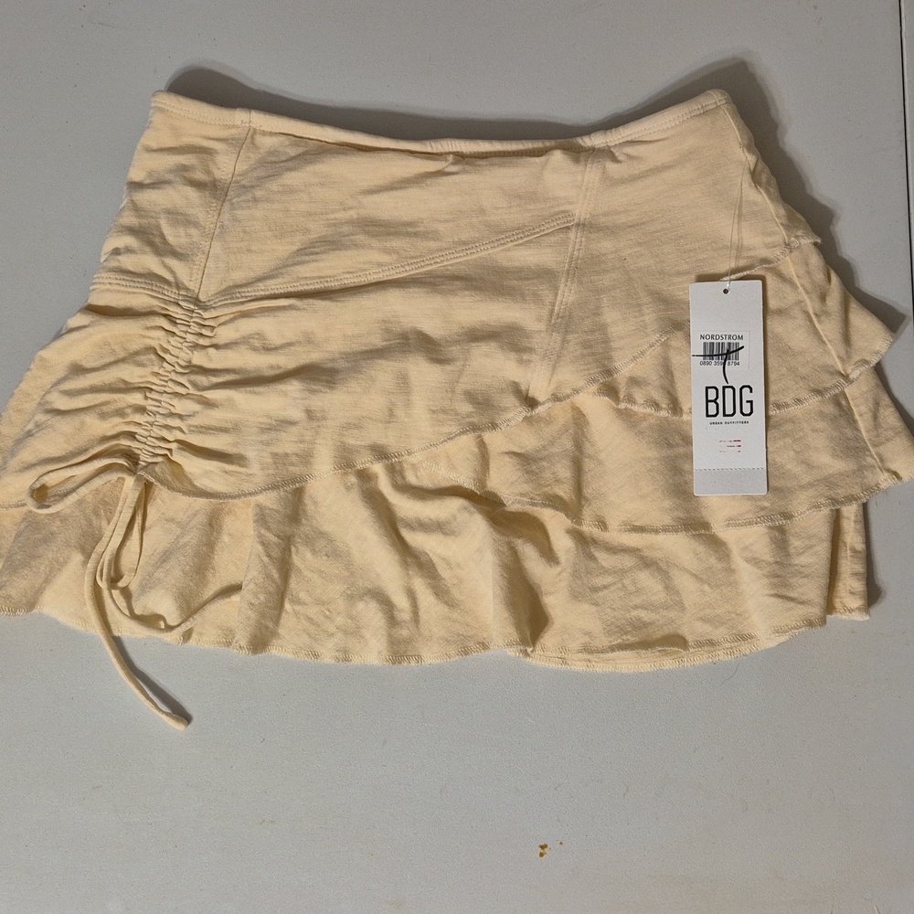 Bdg Urban Outfitters Cream Mini Skirt